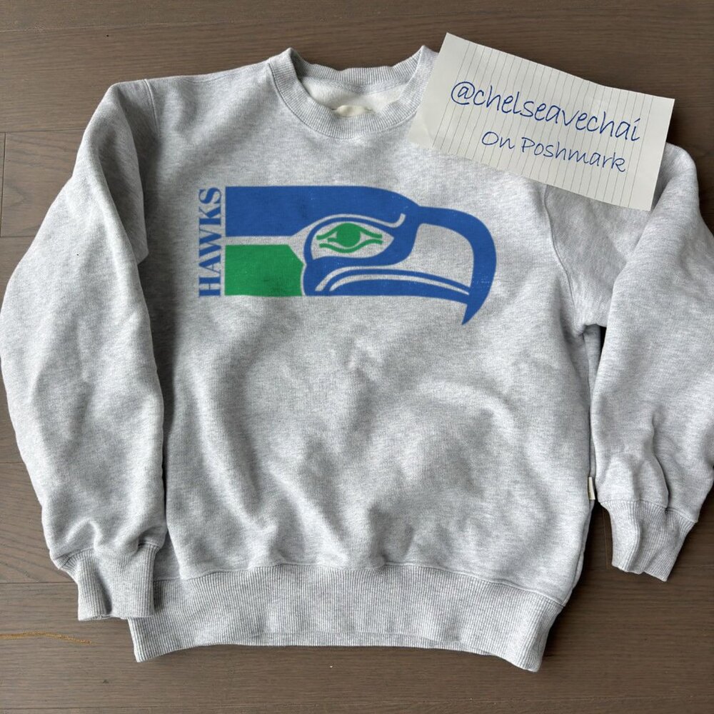 Vintage Seattle Seahawks Football Crewneck Sweatshirt 90s NFL Seahawks Shirt